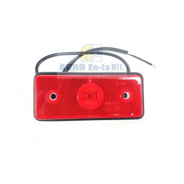 HELYZETJELZŐ LED PIROS (2 led) 110x45mm