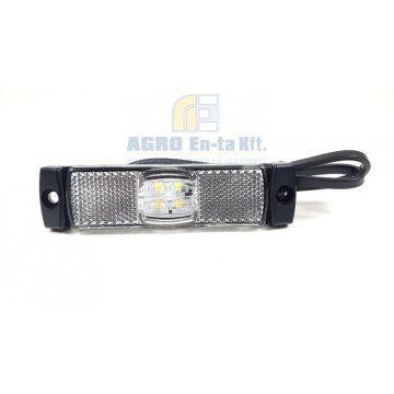 HELYZETJELZŐ LED FEHÉR (4 led) 130x32mm