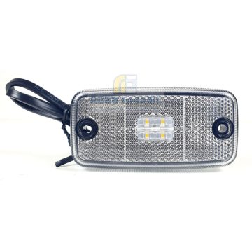 HELYZETJELZÓ LED FEHÉR (4 led) 107x54x16mm