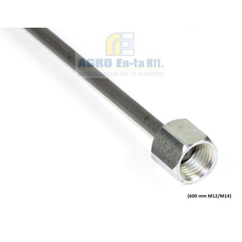 NYOMÓCSŐ EGYENES 600 MM (M12/M14)