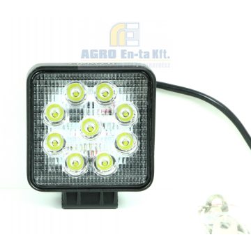 MUNKALÁMPA NÉGYZET 9 LED 27W SZÚRÓ