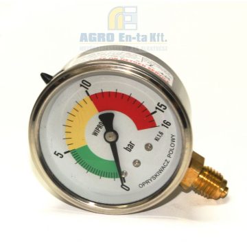 MANOMÉTER 0-16 BAR AK. M12x1,5 (D=63mm) LENGYEL