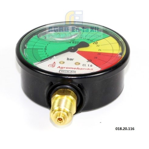 MANOMÉTER 0-20-25-30 BÁR (D=63mm)