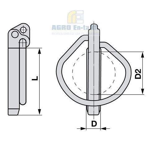 BIZTÓSÍTÓ ELEM 11x45mm KÖR