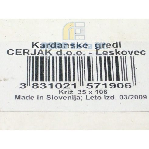 KARDÁNKERESZT mg.megh. 35x106,5