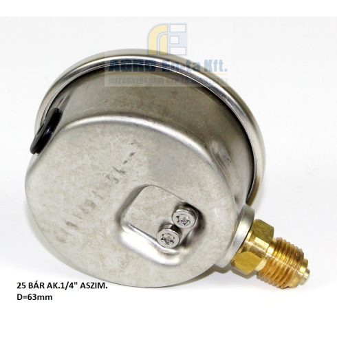 MANOMÉTER 0-5-20-25 BÁR (D=63mm) aszimetrikus