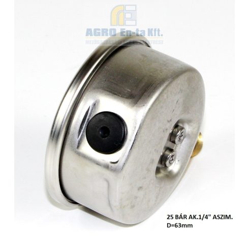 MANOMÉTER 0-5-20-25 BÁR (D=63mm) aszimetrikus