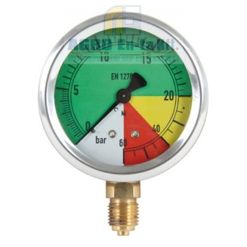 MANOMÉTER 0-20-60 BÁR (D=63mm) aszimetrikus