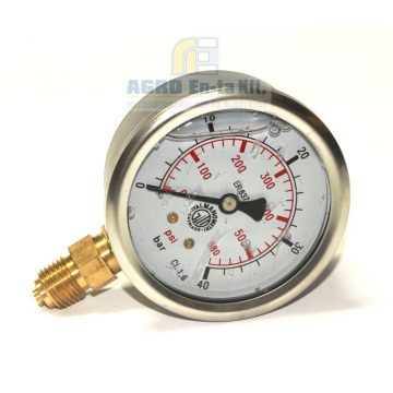 MANOMÉTER 0-40 BÁR AK.1/4" (D=63mm)