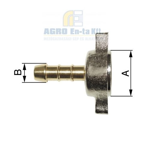 TÖMLŐVÉG + SZÁRNYAS ANYA 1/2" D.10