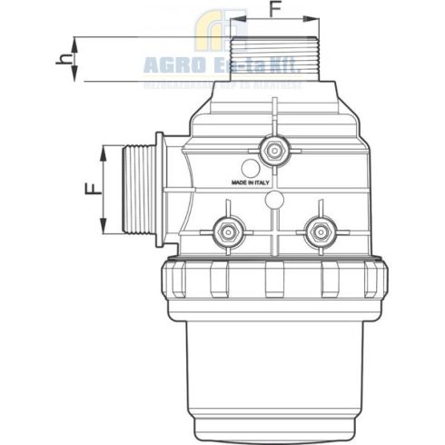 SZÍVÓ SZŰRŐ ARAG 2" 160-220 L/perc