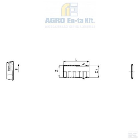 TÖMLŐVÉG EGYENES GY.2" D.45