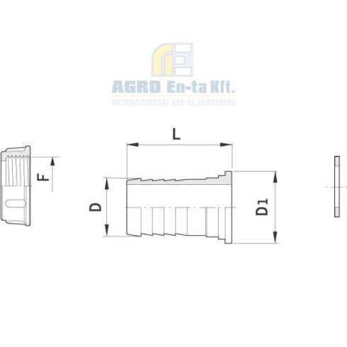 TÖMLŐVÉG LAPOS 1 1/4" D30
