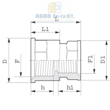 CSŐCSONK BM/BM 1 1/4" - 1"