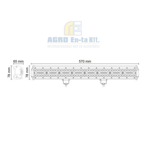 LED MUNKALÁMPA KOMBO - 14400 LUMEN, 9-32V + 0,25 m KÁBEL