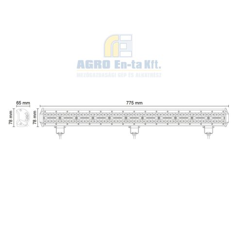 LED MUNKALÁMPA KOMBO - 17820 LUMEN, 9-32V + 0,25 m KÁBEL